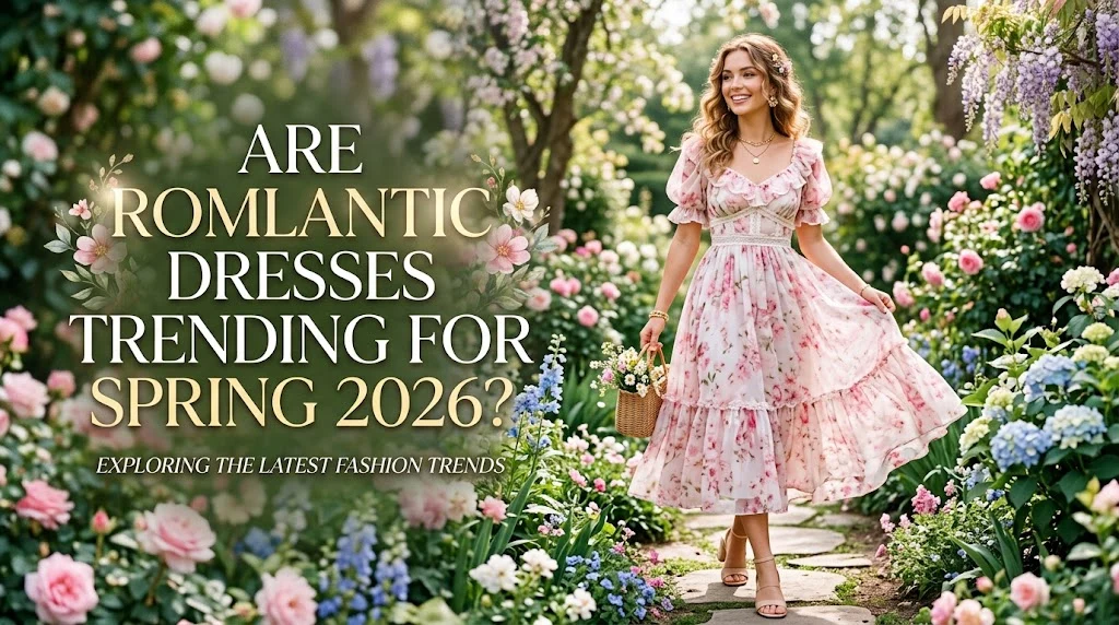 Are romantic dresses trending for spring 2026?