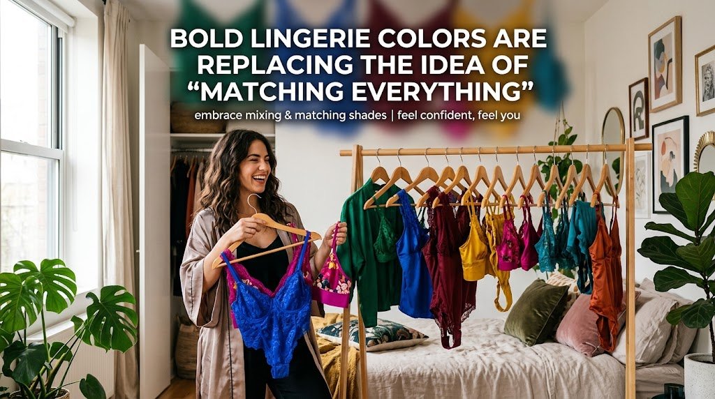 Bold lingerie colors are replacing the idea of “matching everything”