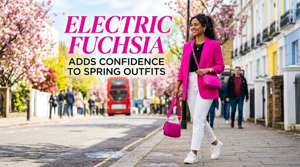 Electric Fuchsia adds confidence to spring outfits