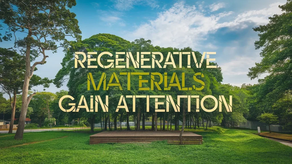 Regenerative materials gain attention