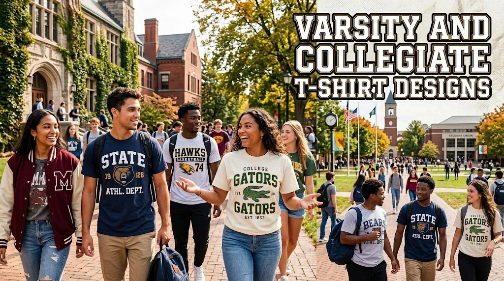 Varsity and Collegiate T-Shirt Designs